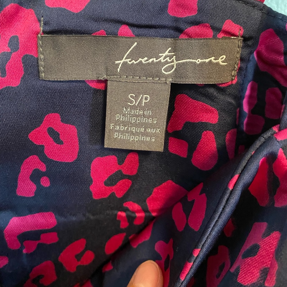 Y2K magenta leopard print mini dress